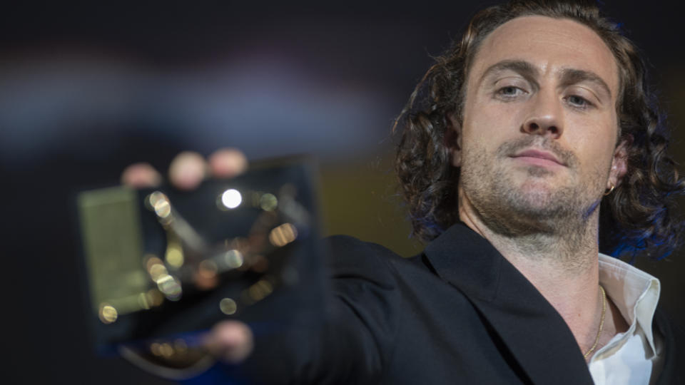 Excellence Awardee Aaron Taylor-Johnson during the opening night of the 75th Locarno Film Festival - Credit: Credit: Locarno Film Festival/Ti-Pres