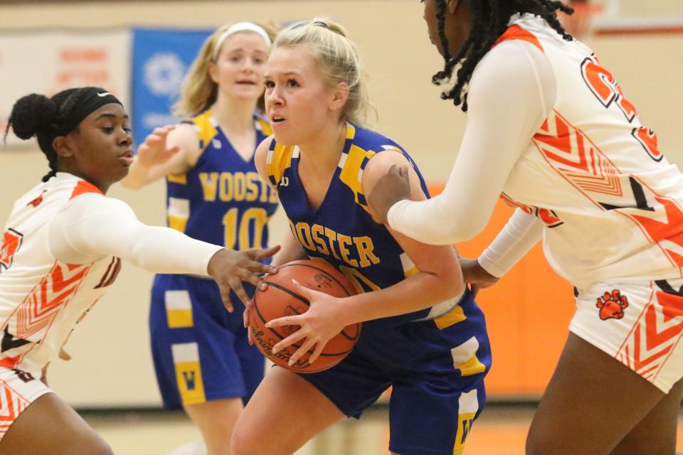 Wooster's Tori Pettorini led the way with 24 points in the Generals' 66-60 win over Mansfield Senior on Monday.