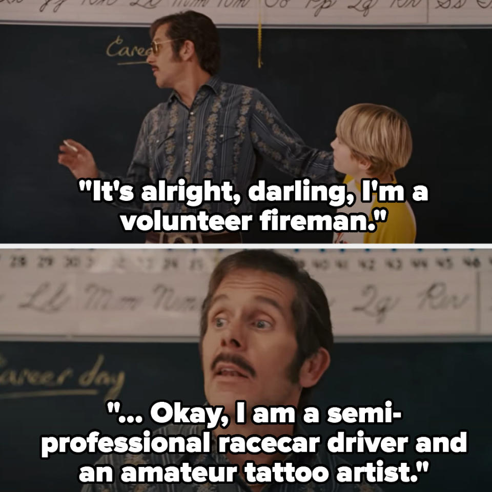 "I am a semi-professional racecar driver and an amateur tattoo artist."