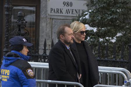 Actress Cate Blanchett arrives for the funeral for actor Phillip Seymour Hoffman in the Manhattan borough of New York, February 7, 2014. REUTERS/Brendan McDermid