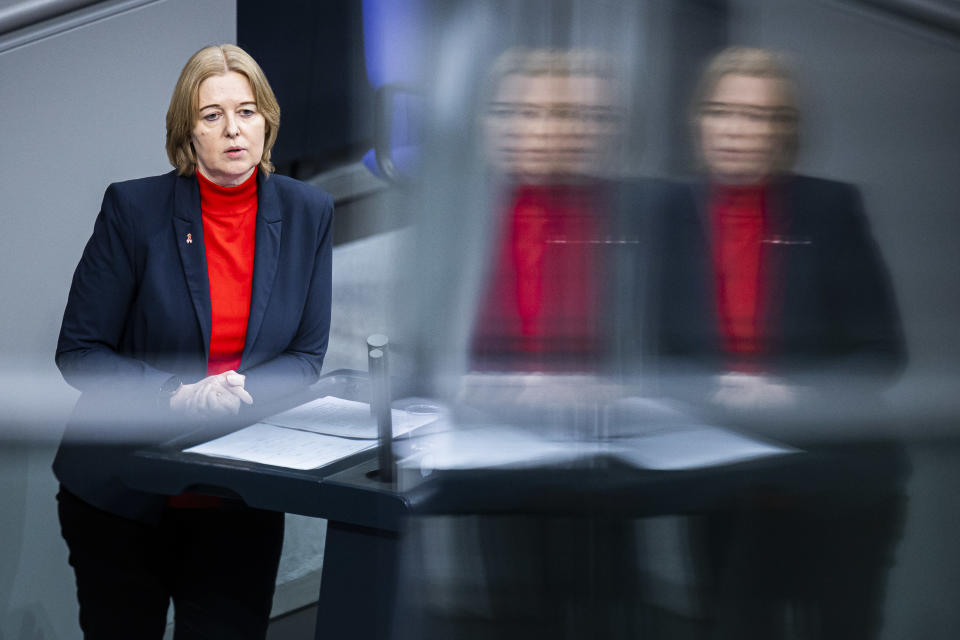 Bärbel Bas bei einer Debatte im Dezember 2020 (Bild: Florian Gaertner/Photothek via Getty Images)