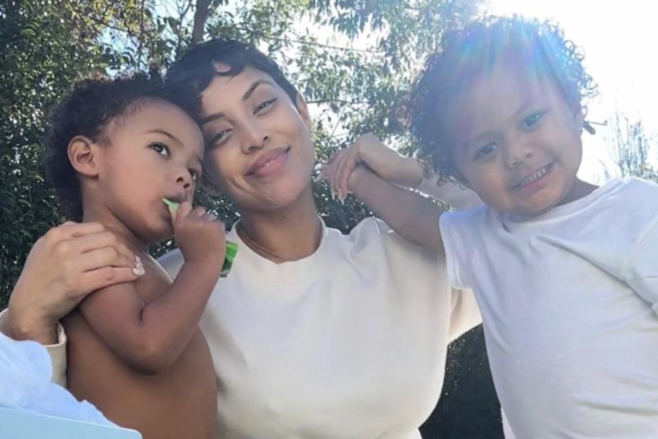 <p>Abby De La Rosa/Instagram</p> Abby De La Rosa with sons