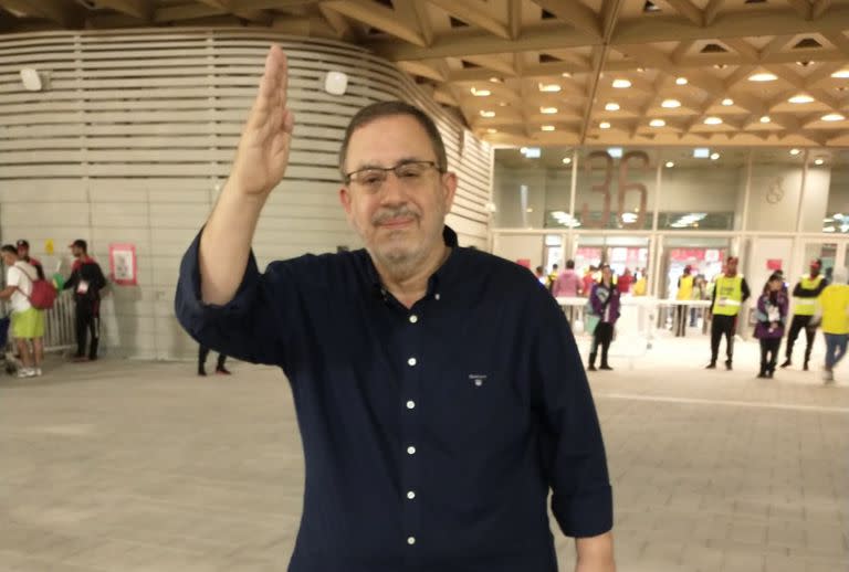 Carlos Maslaton en el estadio Lusail de Qatar