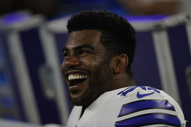 Draft Zeke Elliott and you too may laugh all the way to the bank. (Getty)