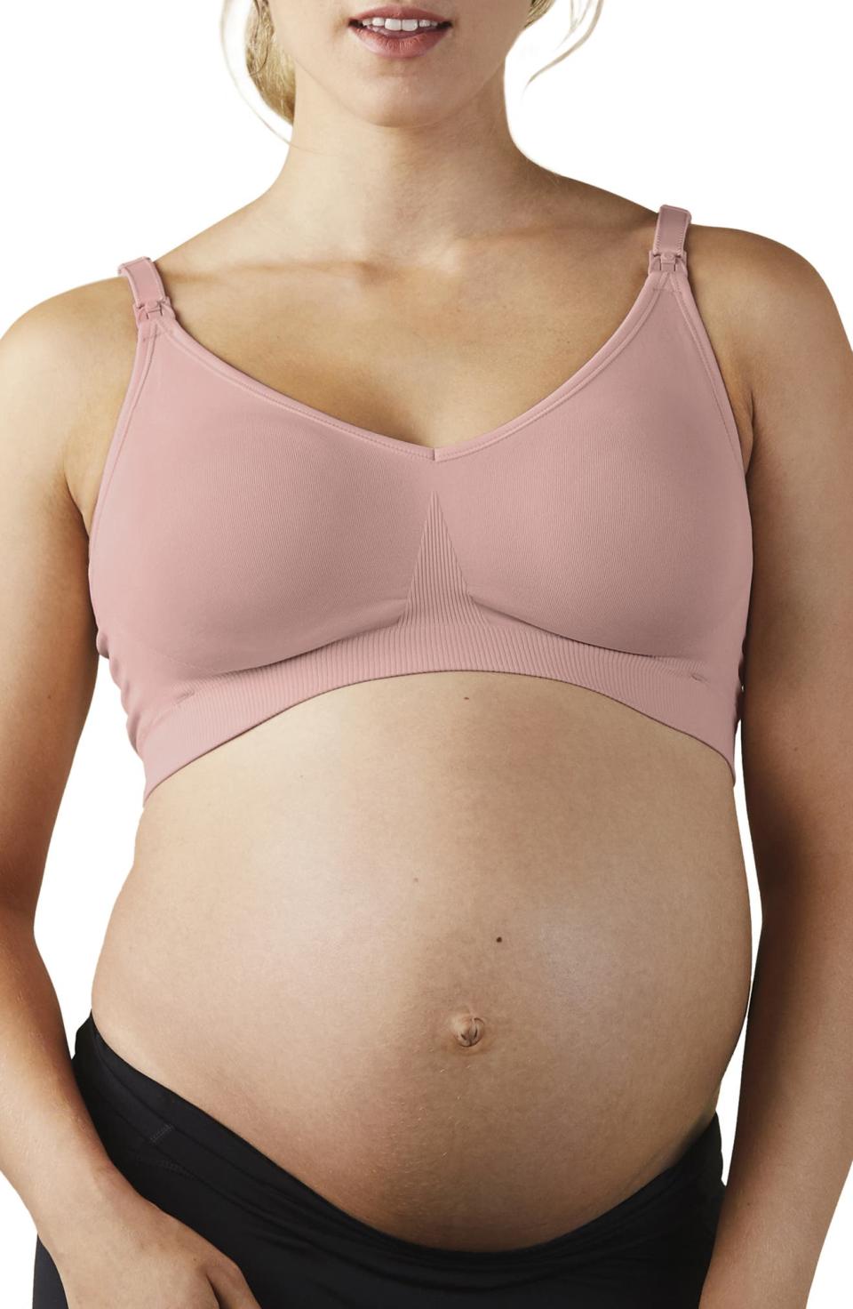 Bravado Designs Body Silk Seamless Maternity/Nursing Bra in Dusted Peony. Image via Nordstrom.