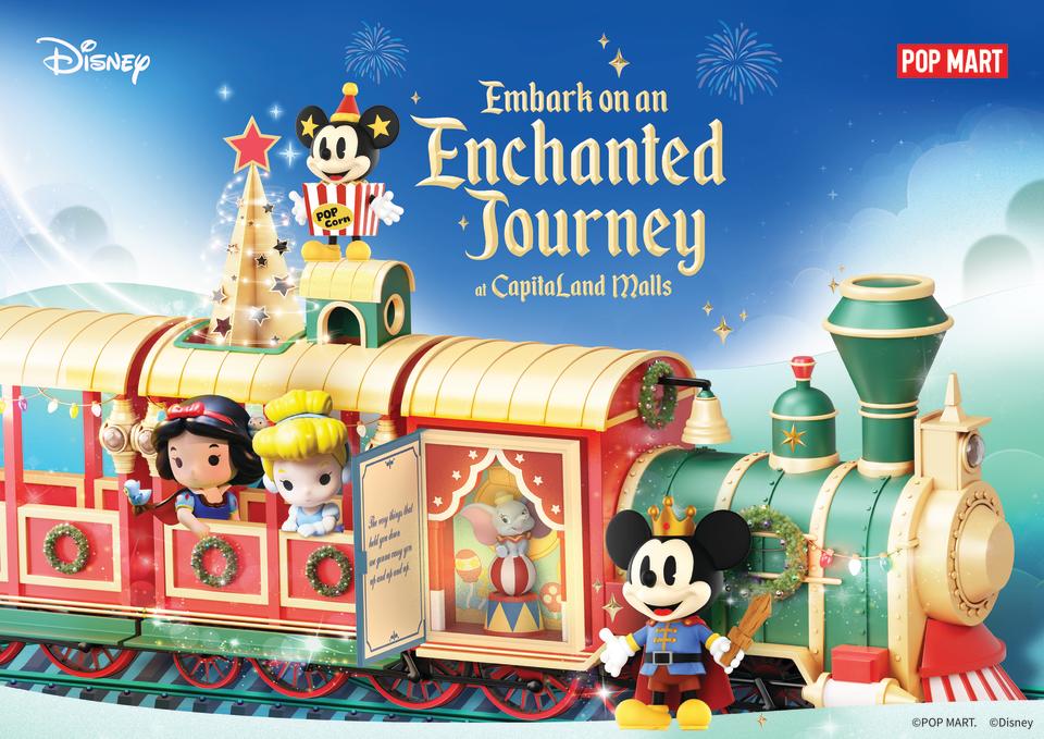 Embark on an enchanted Disney journey with Pop Mart at CapitaLand malls islandwide. PHOTO: Capitaland Malls