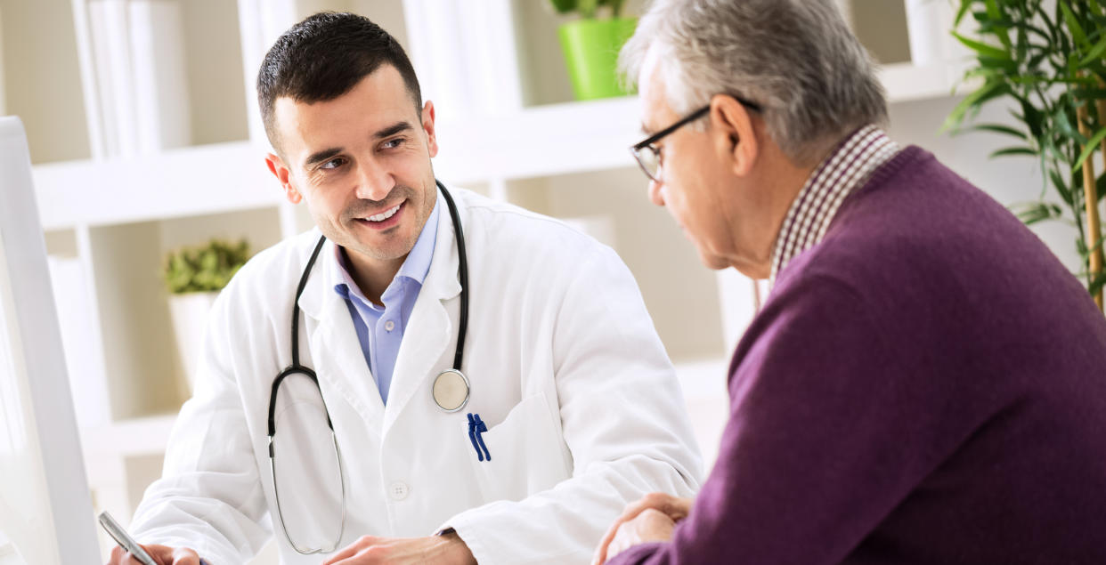 doctor talking to patient