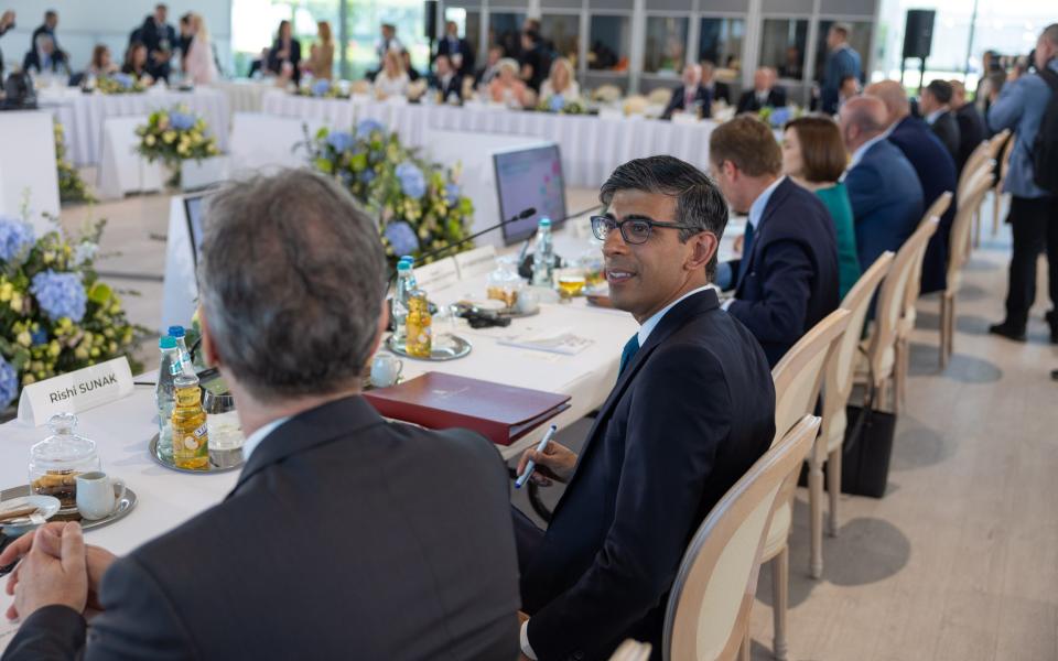 Rishi Sunak attends the European Political Community summit in Mimi Castle, Moldova - Simon Walker/No10 Downing Street 