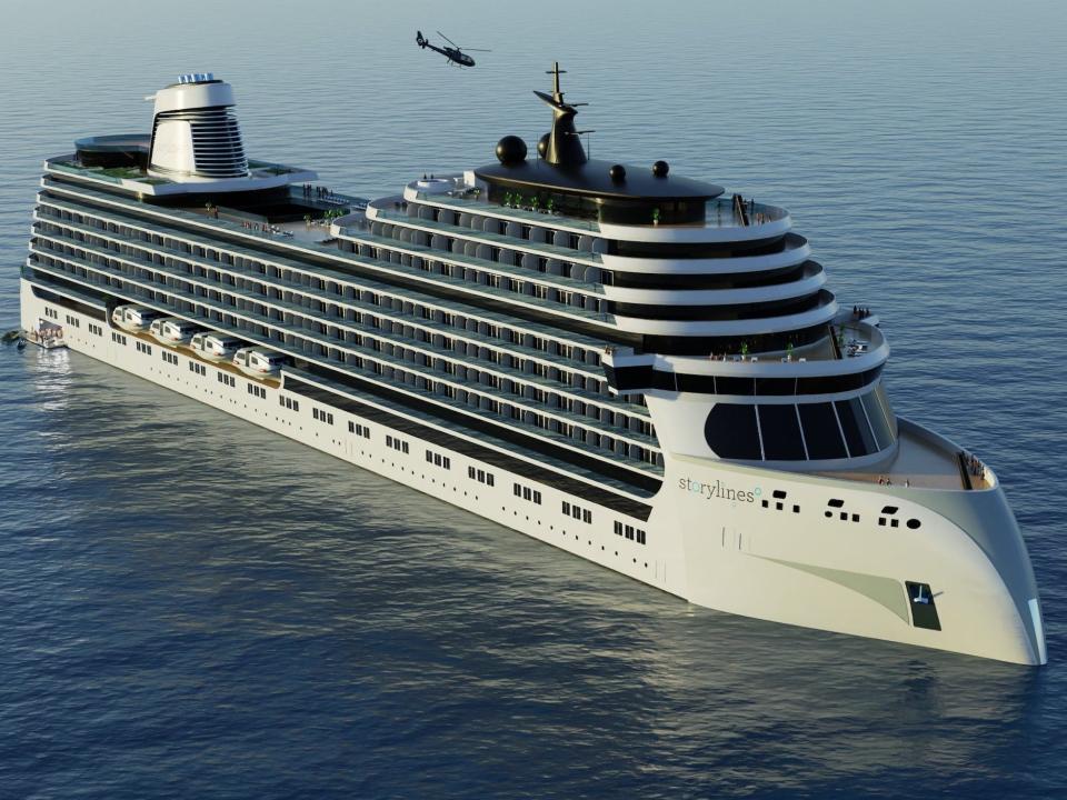 A rendering of Storylines' MV Narrative cruise ship.