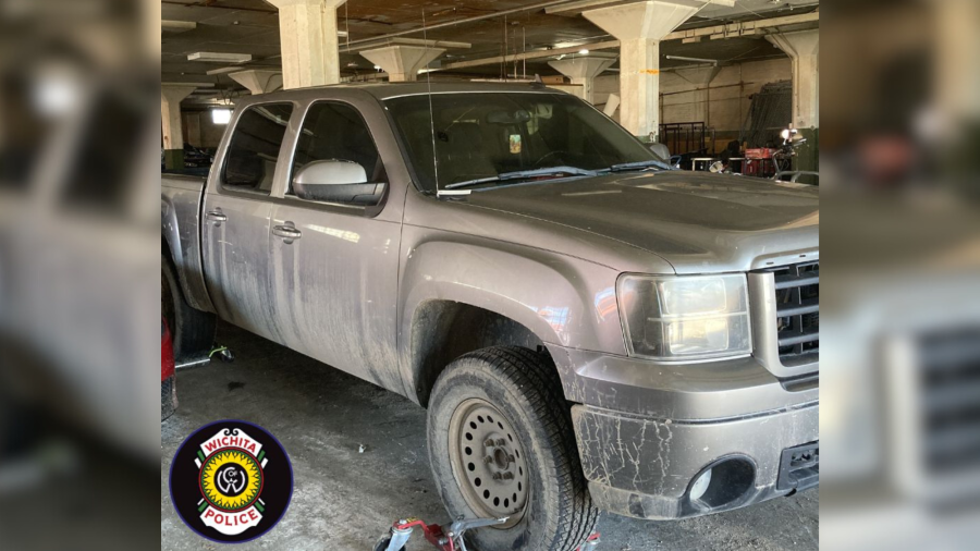 Suspect truck in Jackie Robinson statue theft (Courtesy: Wichita Police Department)