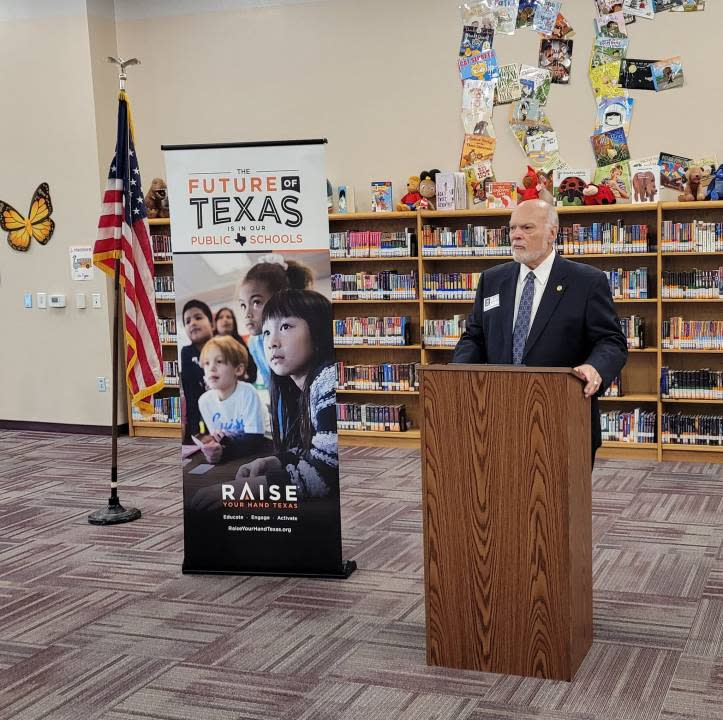 State Senator Nichols being honored at Central Athens Elementary on Monday.