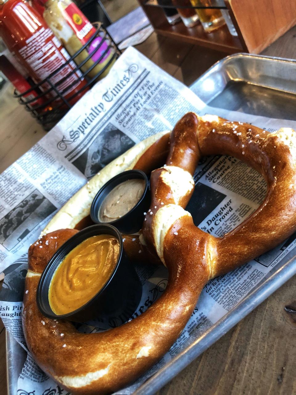 Stormhouse Brewing's big pretzel will be a featured item on their menu for "The Big One: One-Year Anniversary Fest."