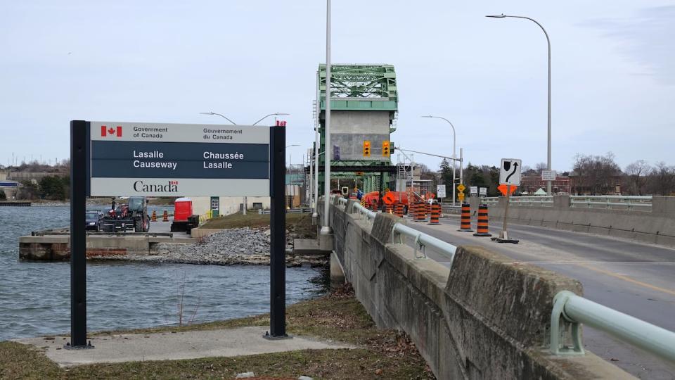 The LaSalle Causeway opened in 1917 and has been undergoing rehabilitation work in recent weeks. This photos shows the bridge on April 2, 2024.           