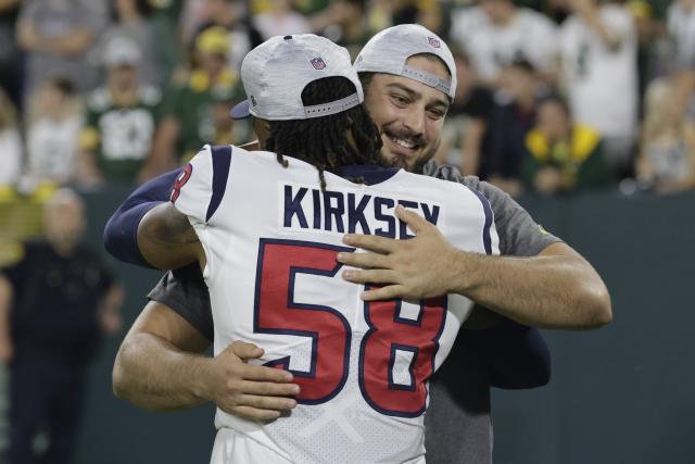 Green Bay Packers won't have left tackle David Bakhtiari vs. Texans