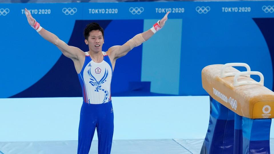 我國體操選手李智凱在鞍馬項目勇奪銀牌。（圖／AP NEWSROOM）