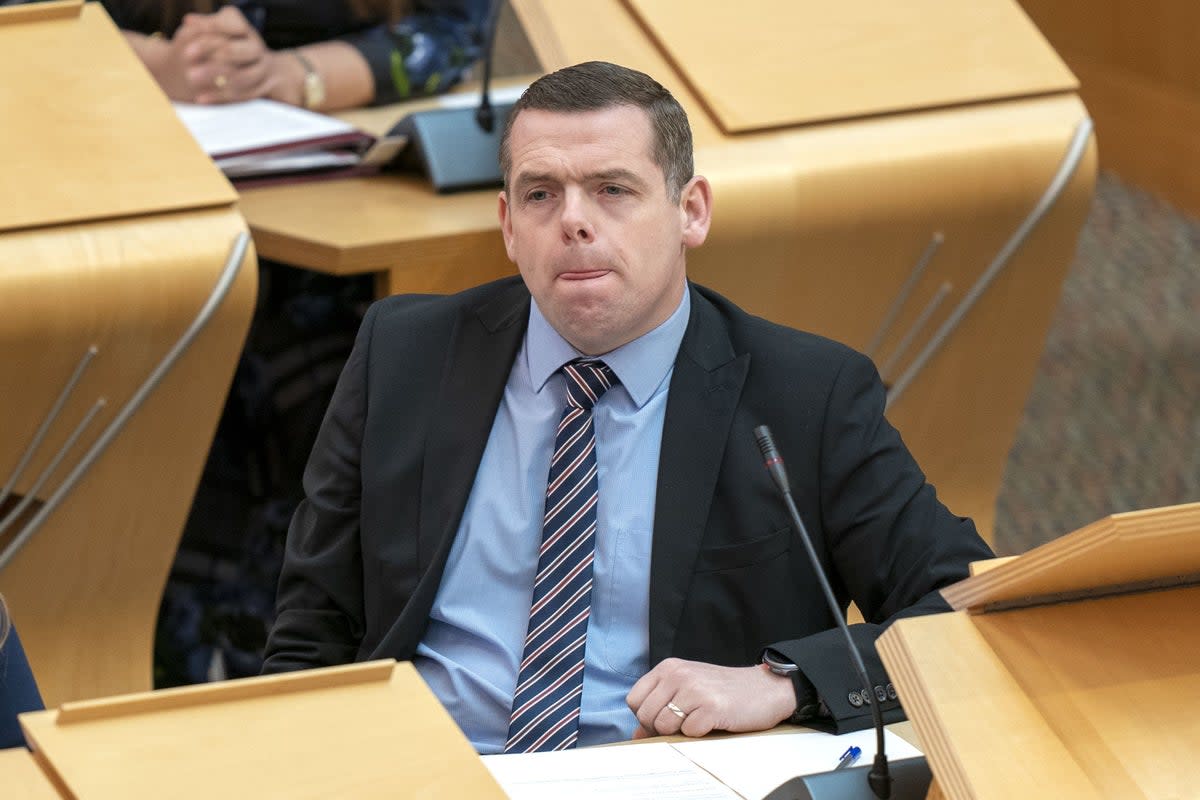 Douglas Ross in the Scottish Parliament(Jane Barlow/PA) (PA Wire)