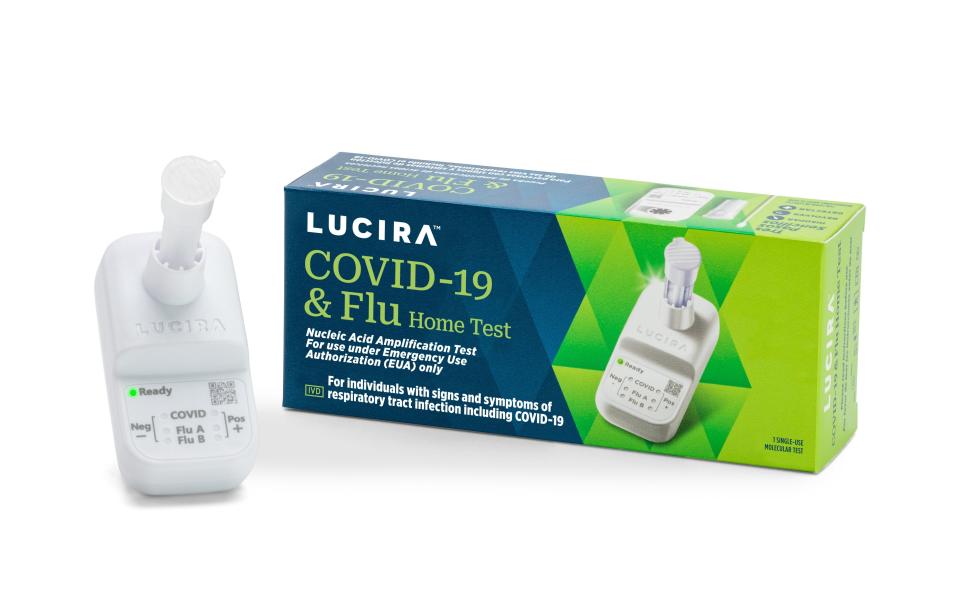 The Lucira COVID-19 and Flu Home Test is a single-use test, which can be purchased without a prescription. A nasal swab is used as with an at-home COVID test; in 30 minutes or less, the test displays the results – positive or negative for influenza A, Influenza B and COVID-19.