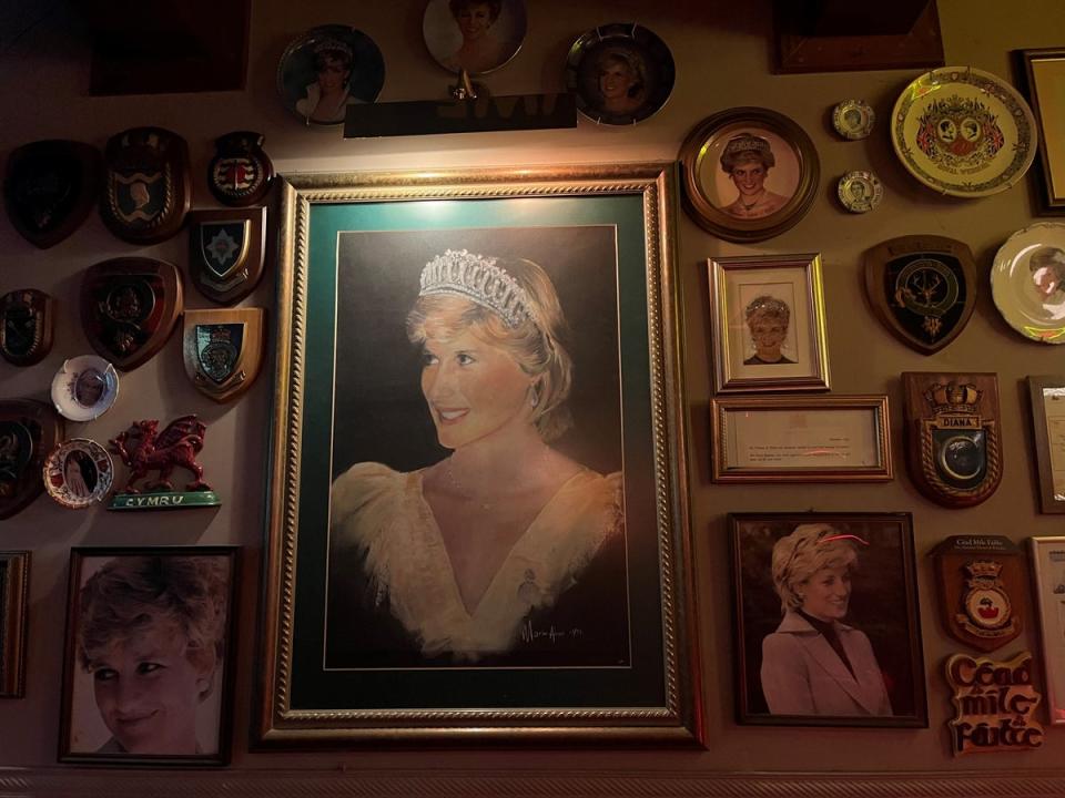 This Qawra pub is plastered with Lady Di memorabilia (Saskia O’Donoghue)