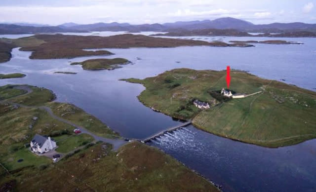 House for sale on remote Scottish island accessed only by 125ft bridge