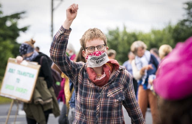 Mossmorran petrochemical refinery protest