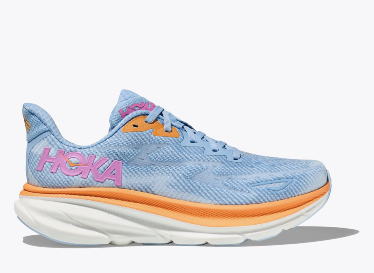 <p><a href="https://go.redirectingat.com?id=74968X1596630&url=https%3A%2F%2Fwww.hoka.com%2Fen%2Fus%2Fwomens-everyday-running-shoes%2Fclifton-9%2F1127896.html&sref=https%3A%2F%2F" rel="nofollow noopener" target="_blank" data-ylk="slk:Shop Now;elm:context_link;itc:0;sec:content-canvas" class="link rapid-noclick-resp">Shop Now</a></p><p>Clifton 9</p><p>$145.00</p>