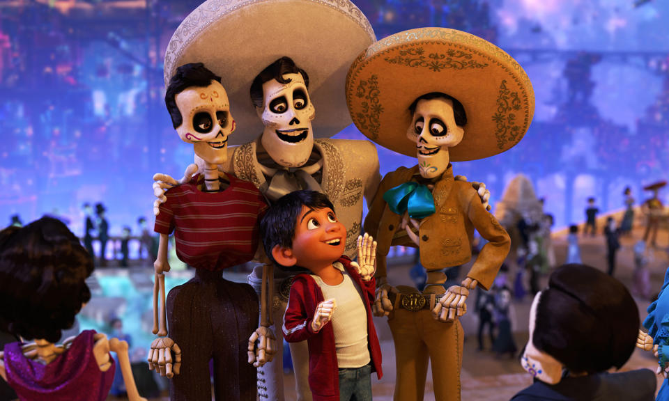 <p>Pixar heads to Mexico for its last non-sequel for a while. Against his family’s wishes, music-loving Miguel ventures into the Land of the Dead tracks down iconic performer Ernesto de la Cruz, who may or may not have a family connection. </p>
