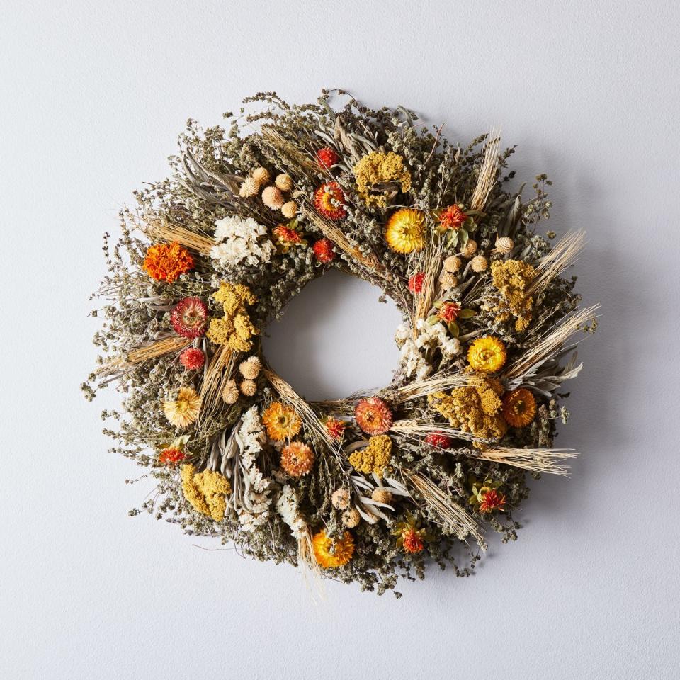 13) Mixed Marigold Wreath