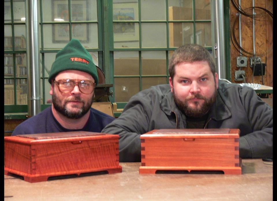 Nick Offerman with his brother, Matt Offerman.