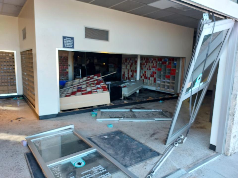 Fort Myers main post office on Monroe Street downtown sustained extensive damage after Caloosahatchee River flood waters overwhelmed the building during Hurricane Ira