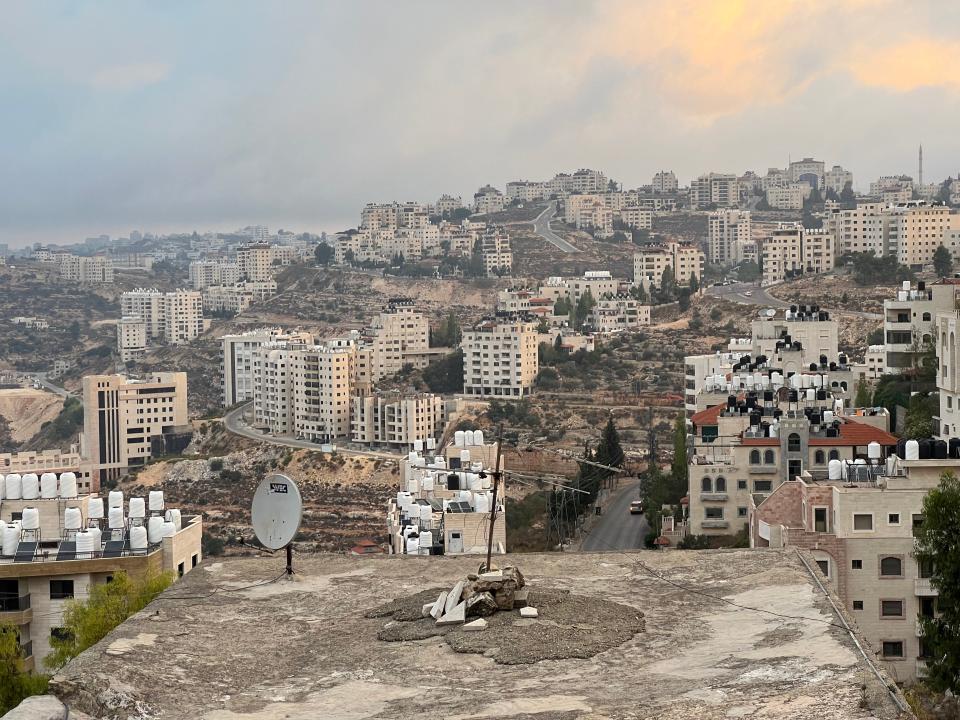 A view across Ramallah, in the West Bank, on Oct. 15.