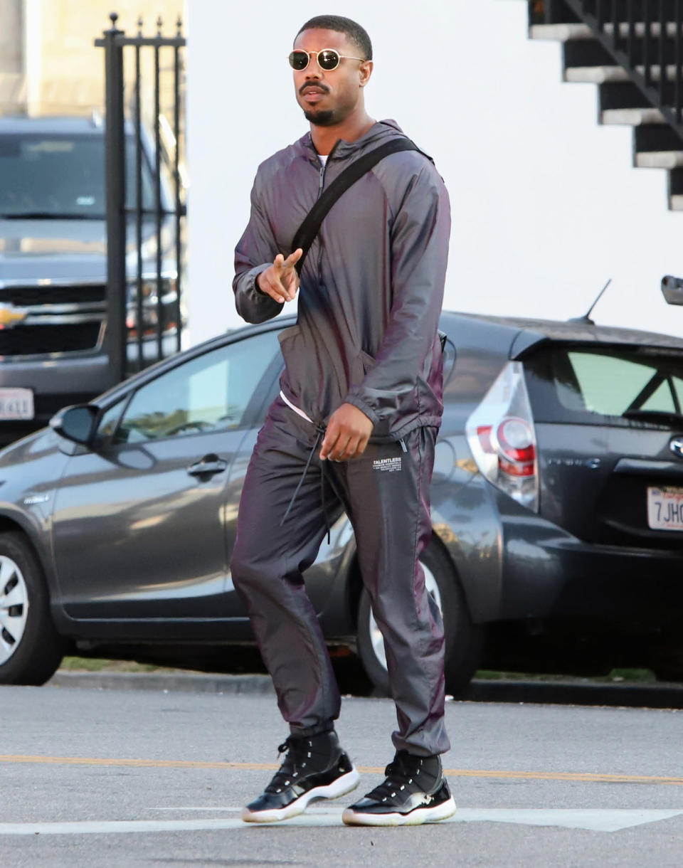 <p>Michael B. Jordan heads to the set of <em>Creed III</em> to reprise his role as Donnie Creed in L.A. on May 25.</p>