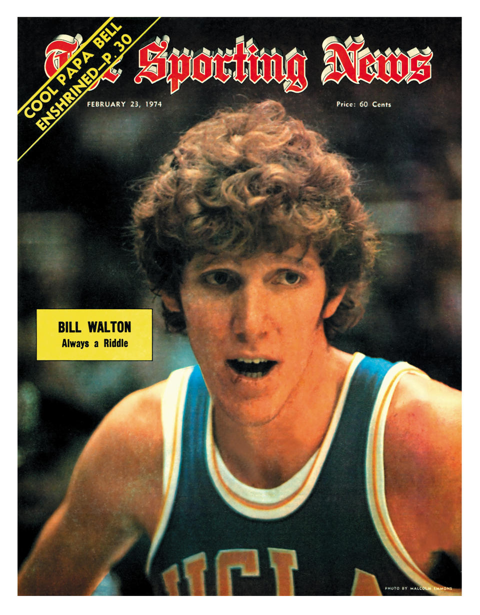 UCLA Bruins' Bill Walton on the cover of The Sporting NewsFebruary 23, 1974.