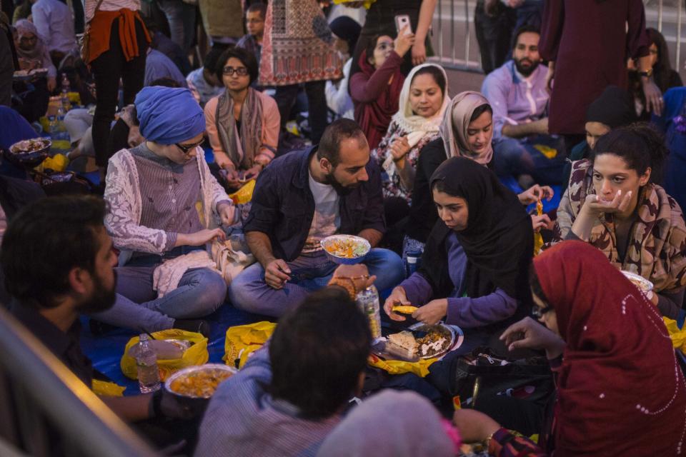"Partaking in a delicious iftar in the street in front of Trump Tower. Up yours, POTUS," <a href="https://www.instagram.com/p/BU0YopkhJgp/" target="_blank">wrote one Instagram user</a>.