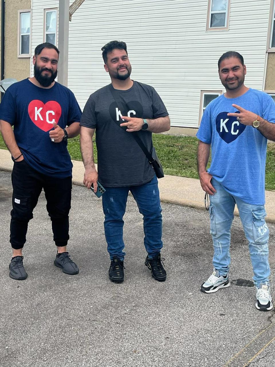 Farhad, Rahim and Najim Rauffi in Kansas City. The brothers were rescued from Afghanistan through Operation Bella.