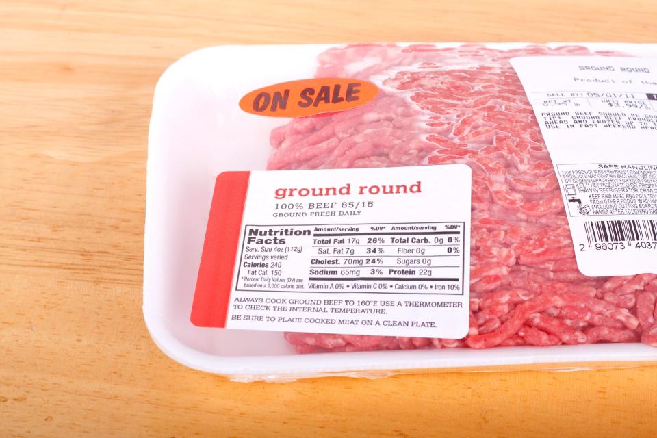 Packaged beef