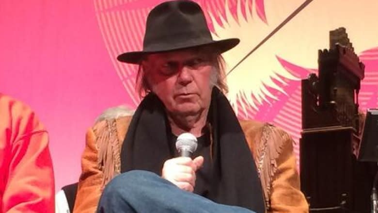 Neil Young spoke in advance of his concert in Regina.