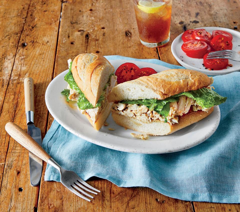 Chicken Caesar Salad Sandwiches