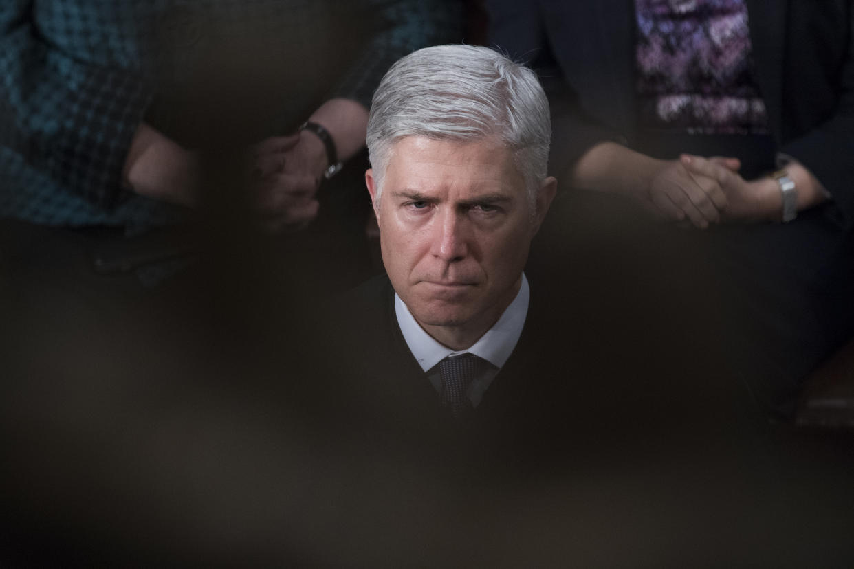 Justice Neil Gorsuch wrote the majority opinion in a&nbsp;Supreme Court decision on Monday that allows employers to force employees to&nbsp;accept arbitration to settle disputes. (Photo: Tom Williams / Getty Images)