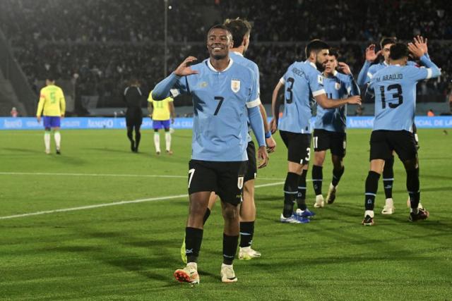 Uruguay gana a Brasil por las Eliminatorias del Mundial 2026