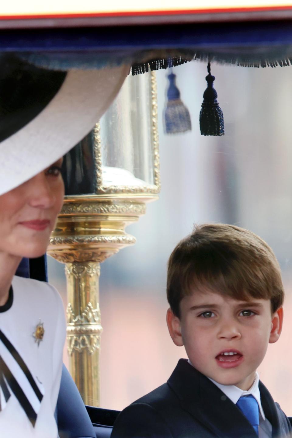 Louis’ expression often attract royal watchers’ attention (Getty Images)