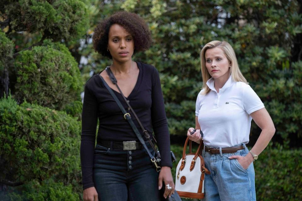 Kerry Washington and Reese Witherspoon in "Little Fires Everywhere."&nbsp; (Photo: Hulu)