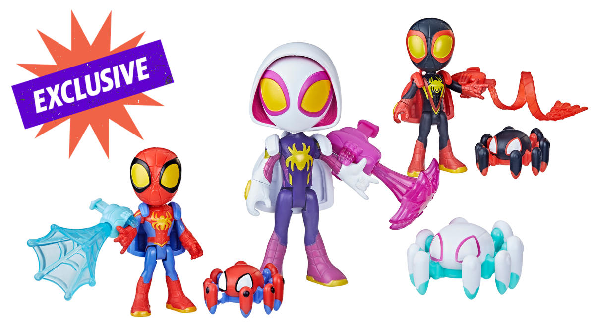 Spider-fans, start your web-spinning with an exclusive sneak peek at  Hasbro's new 'Spidey and His Amazing Friends' toys