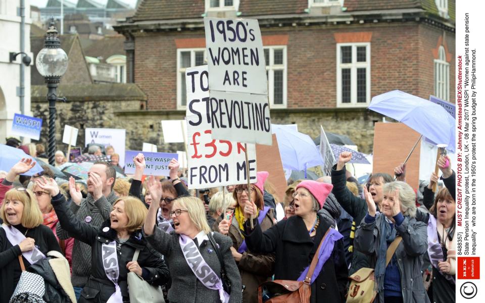 Waspi campaign - Johnny Armstead/REX/Shutterstock/ Rex Features