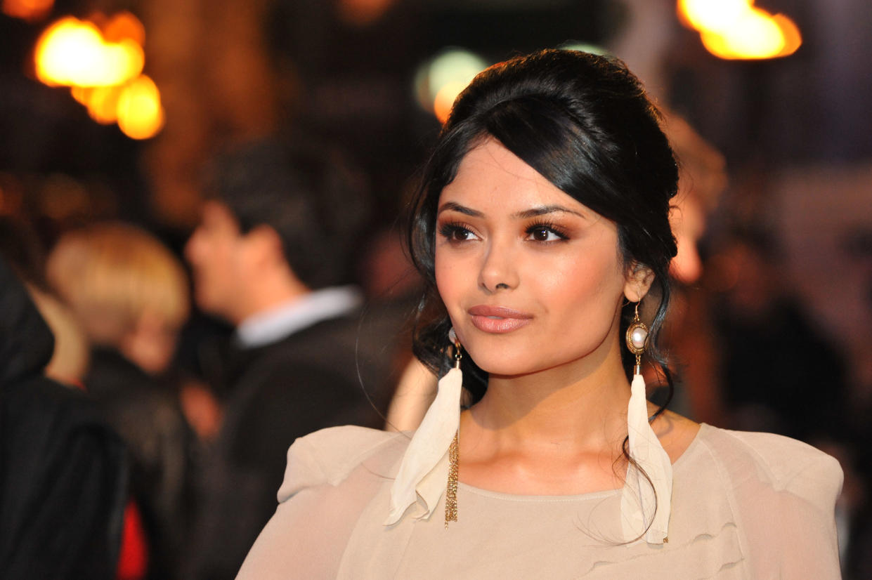 Afshan Azad, who stars as Padma Patil, arrives for the world premiere of Harry Potter and the Deathly Hallows.   (Photo by Ian Nicholson/PA Images via Getty Images)