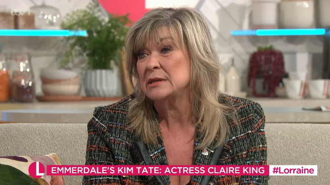 Claire King on Lorraine. (ITV screengrab)