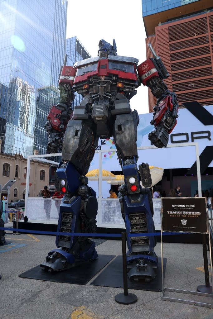 AUSTIN, TEXAS – MARCH 10: A general view of the atmosphere is seen during the official unveiling of Optimus Prime and Optimus Primal statues from “Transformers: Rise of the Beasts” and introduction of Mirage, a Porsche Carrera 911 RS 3.8 followed by a Panel Discussion at the Porsche House at SXSW in Austin, TX on March 10, 2023. (Photo by Rick Kern/Getty Images for Paramount Pictures)