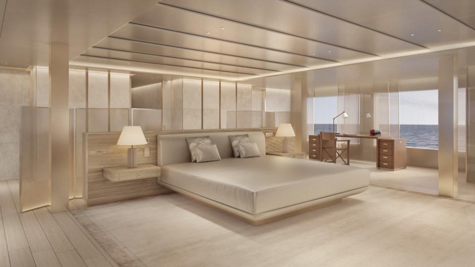 Giorgio Armani's 236-foot Admiral superyacht is using new interior and exterior design rules developed by Armani, based on his ownership of two other superyachts.