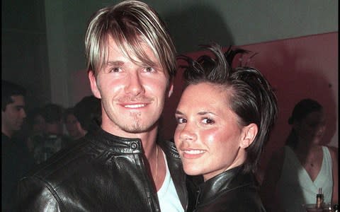 Beckham pictured with wife Victoria in 1999 - Credit: Dave Hogan/Getty