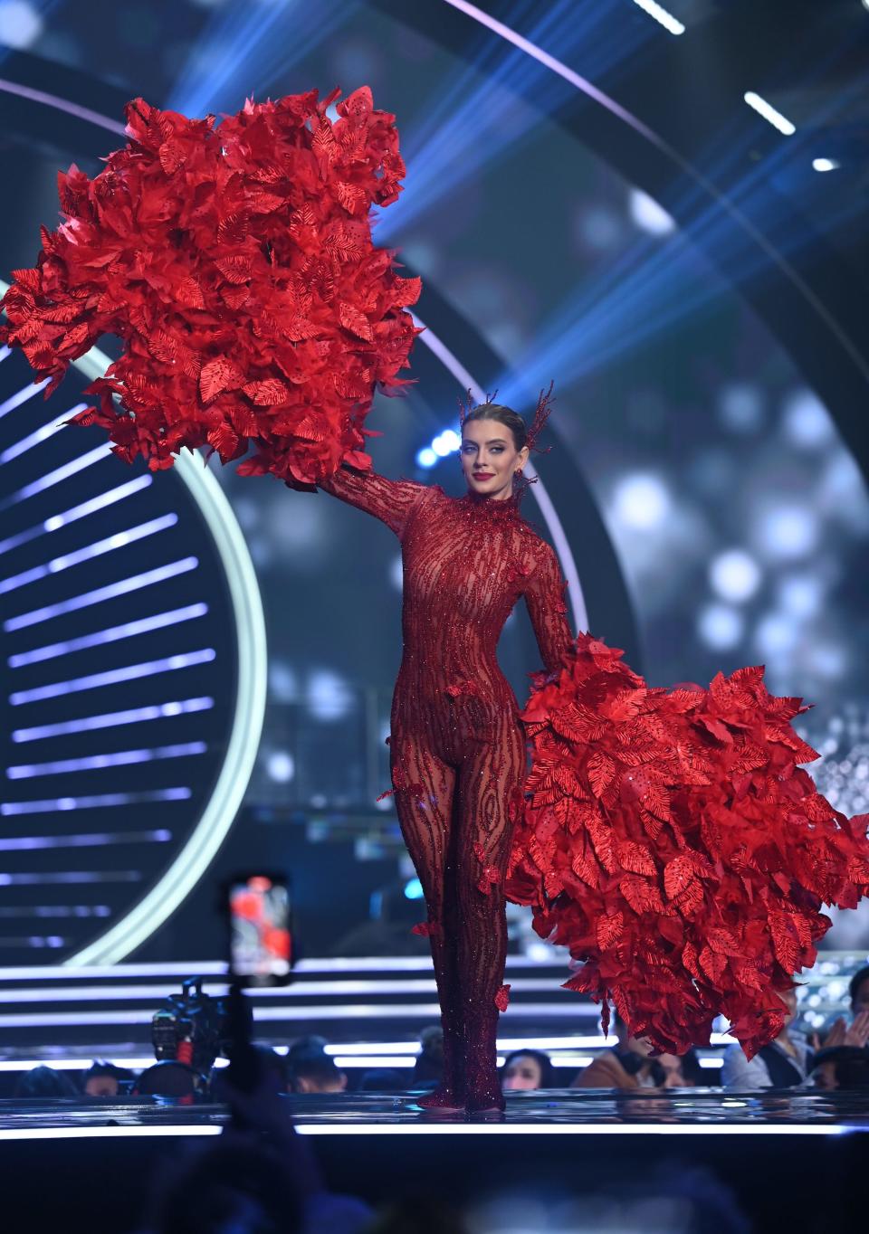 Miss Brazil participates in the 2021 Miss Universe National Costume Contest.