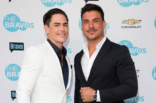 <p>Nicole Weingart/Bravo/NBCU Photo Bank/NBCUniversal via Getty</p> Tom Sandoval (left) and Jax Taylor